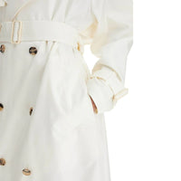 Burberry White Silk Coat