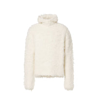 Acne Studios White Alpaca Leather Sweatshirt