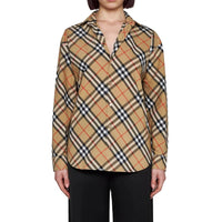 Burberry Brown Cotton Pattern Shirt