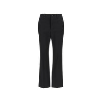 Saint Laurent Black Cotton Casual Pants