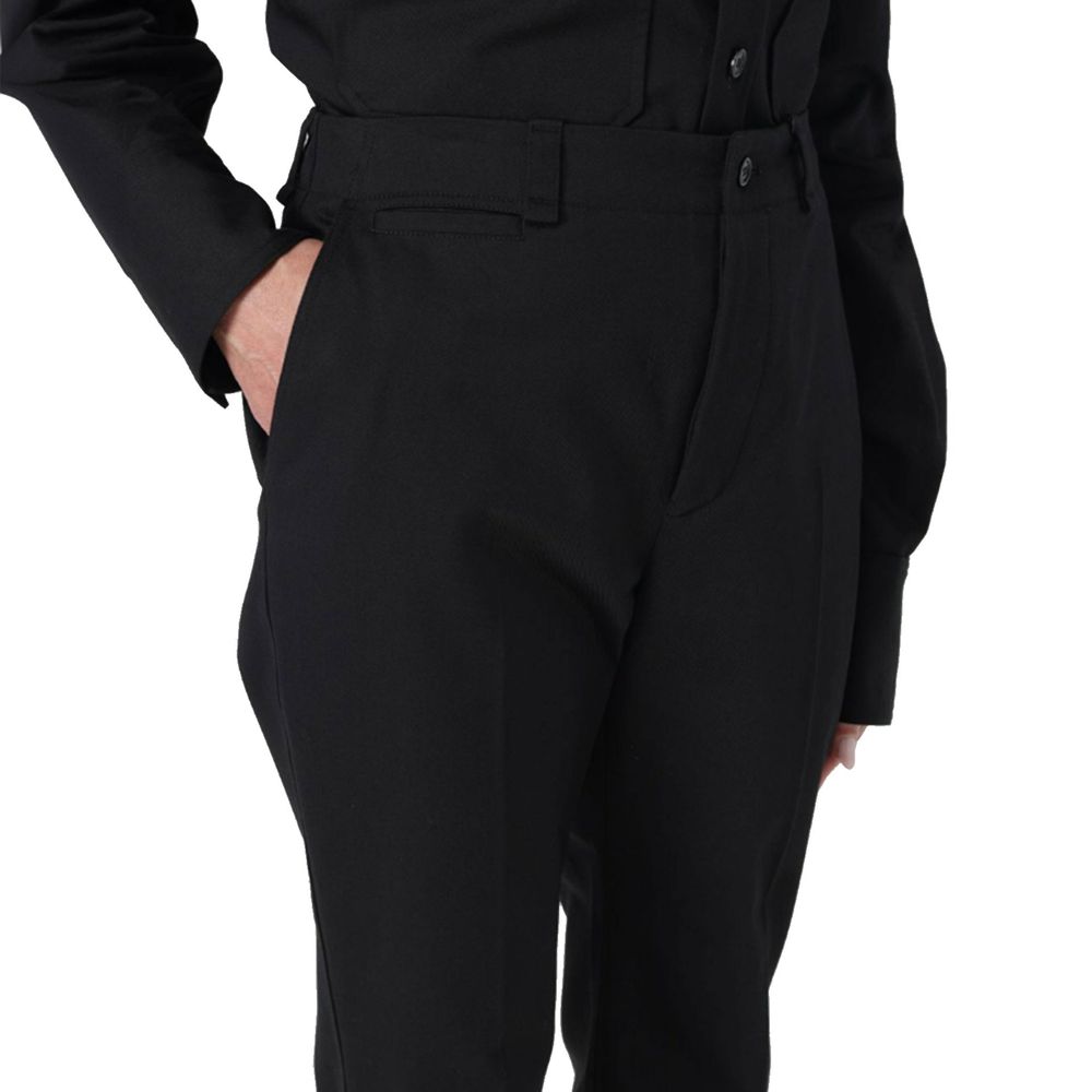 Saint Laurent Black Cotton Casual Pants