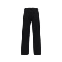 Saint Laurent Black Cotton Relaxed Fit Jeans