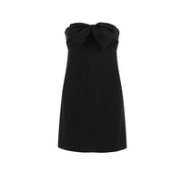 Saint Laurent Black Acetate Casual Dress