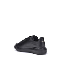 Alexander McQueen Black Calf Leather Bos Taurus Platform Sneakers