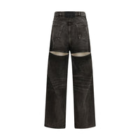The Attico Black Cotton Jeans Denim
