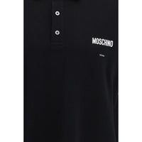 Moschino Black Cotton Polo Shirt
