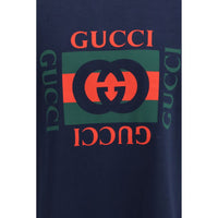 Gucci Blue Cotton Sportswear
