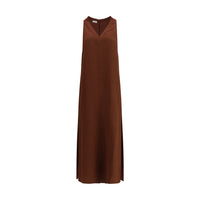 Brunello Cucinelli Brown Viscose Casual Dress