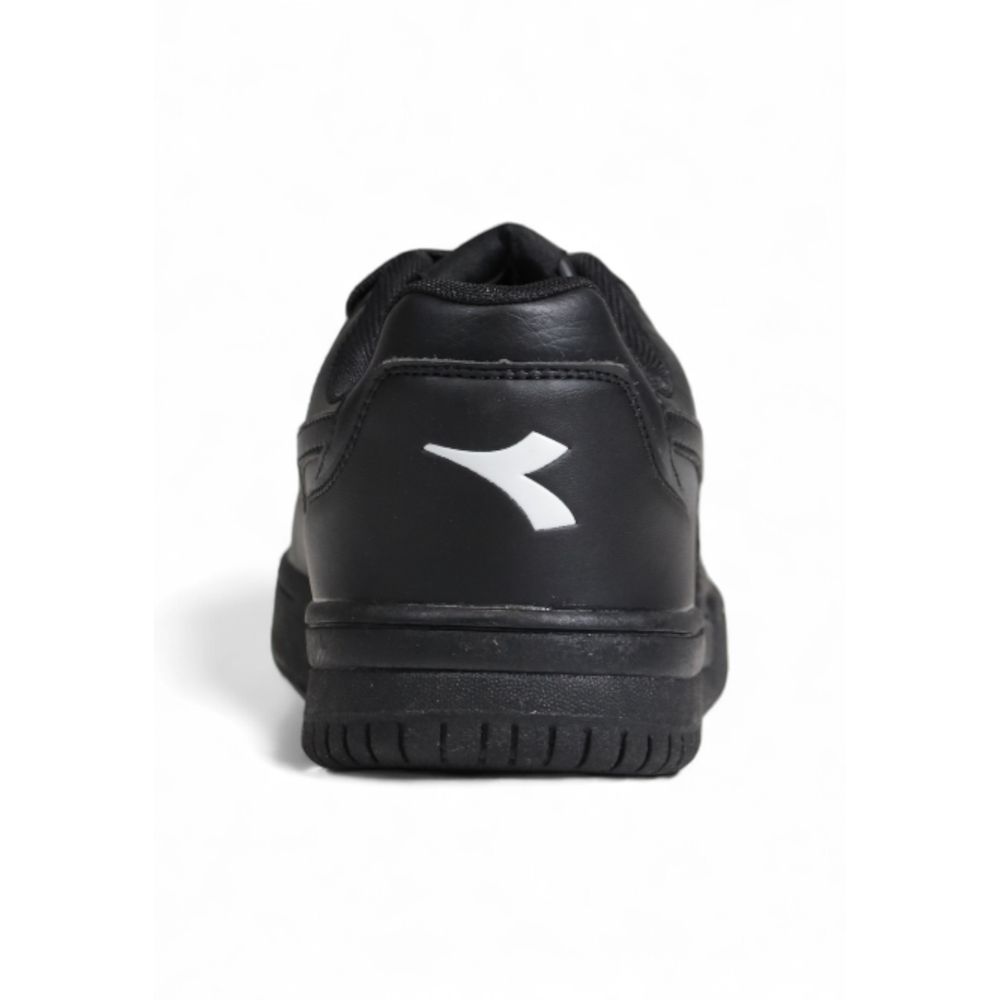 Diadora Black Artificial Leather Low Top Sneakers