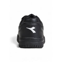 Diadora Black Artificial Leather Low Top Sneakers