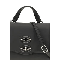 Zanellato Black Calf Leather Bos Taurus Handbag