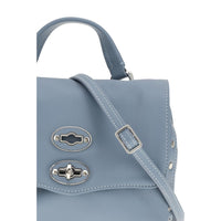 Zanellato Light Blue Calf Leather Bos Taurus Handbag