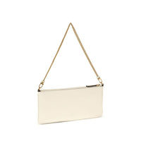 PINKO White Calf Leather Bos Taurus Shoulder Bag
