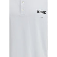 Moschino White Cotton Polo Shirt