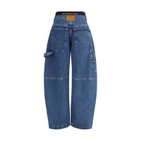 Alexander Wang Blue Cotton High-Waisted Jean