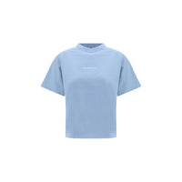 Balenciaga Light Blue Cotton T-Shirt