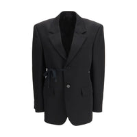 Balenciaga Black Wool Jackets And Coat