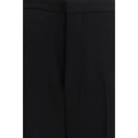 Balenciaga Black Cotton Dress Pants
