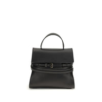 Moschino Black Calf Leather Bos Taurus Handbag