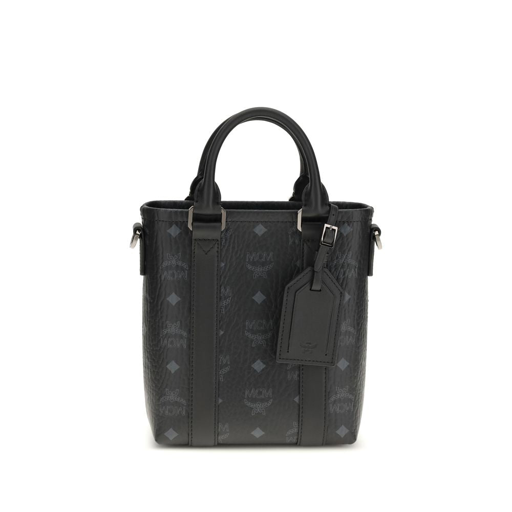 MCM Black Fabric Shoulder Bag