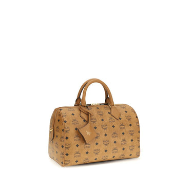 MCM Brown Fabric Shoulder Bag