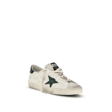 Golden Goose White Calf Leather Bos Taurus Low Top Sneakers