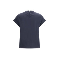 Brunello Cucinelli Blue Elastane T-Shirt