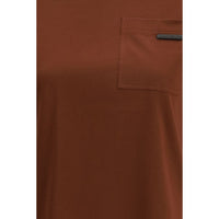 Brunello Cucinelli Brown Cotton T-Shirt