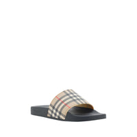 Burberry Brown Rubber Flat Sandals