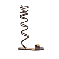 Valentino Garavani Brown Leather Sandals