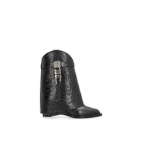Givenchy Black Calfskin Lace-Up Boots
