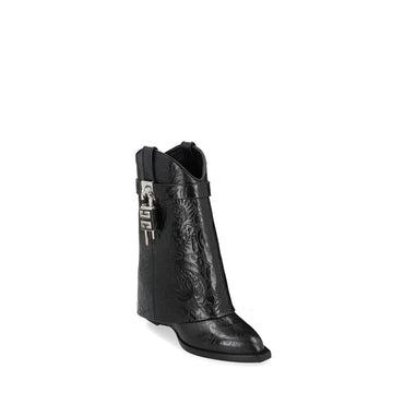 Givenchy Black Calfskin Lace-Up Boots