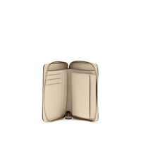 PINKO Beige Calf Leather Bos Taurus Wallet