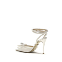MACH & MACH White Silk Pumps