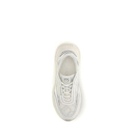 PINKO White Calf Leather Bos Taurus Chunky Sneakers