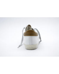 Golden Goose Brown Leather And Textile Low Top Sneakers