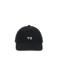Y-3 Black Cotton Cap (Baseball Hat)