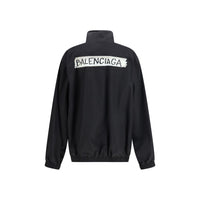 Balenciaga Black Cotton Shell Jacket
