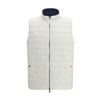 Herno White Polyamide Sleveless Jacket