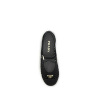 Prada Black Cotton Ballet Flats