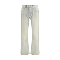 7FOR Cream Cotton Bootcut Jeans