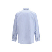 Gucci Light Blue Cotton Pattern Shirt