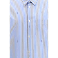 Gucci Light Blue Cotton Pattern Shirt
