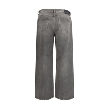 Golden Goose Gray Cotton Relaxed Fit Jeans