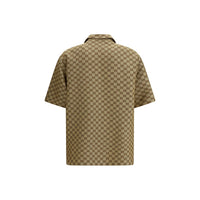 Gucci Beige Linen Shortsleeve Shirt