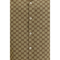 Gucci Beige Linen Shortsleeve Shirt