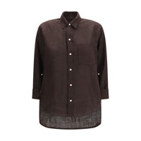 Citizens of Humanity Brown Linen Blouse