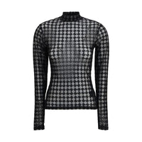 Amiri Black Polyester Top