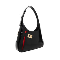 Salvatore Ferragamo Black Calfskin Shoulder Bag