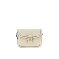 Valentino Garavani White Leather Shoulder Bag